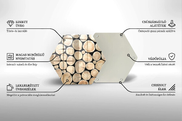 Tábua cozinha Troncos de árvores de madeira