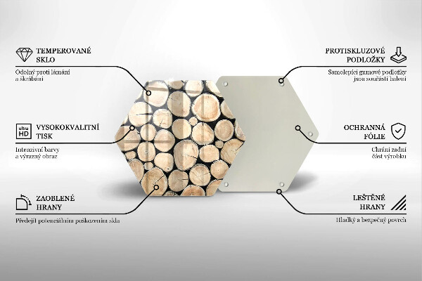 Tábua cozinha Troncos de árvores de madeira