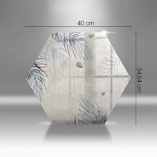 Tábua de vidro Folhas sutis