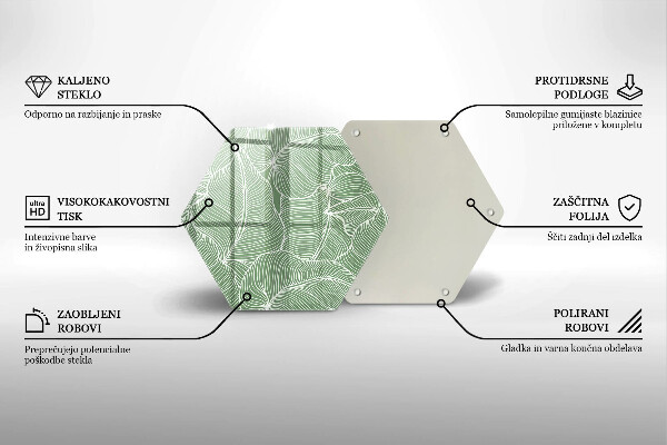 Tábua para corte Folhas lineares