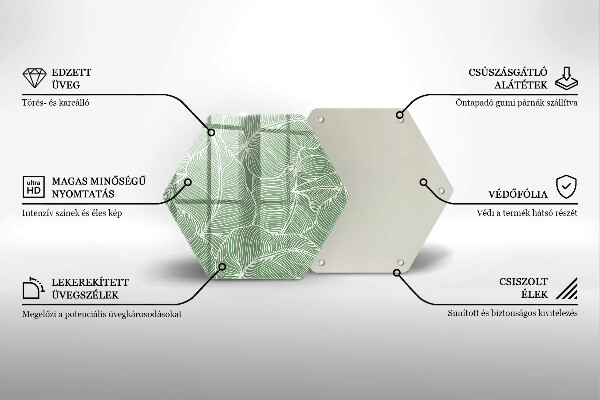 Tábua para corte Folhas lineares