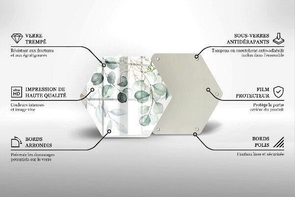 Tábua para corte Plantas pintadas