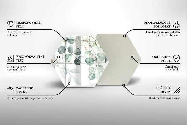 Tábua para corte Plantas pintadas