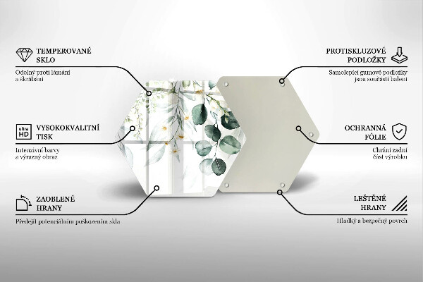 Tábua para cozinha Plantas em aquarela