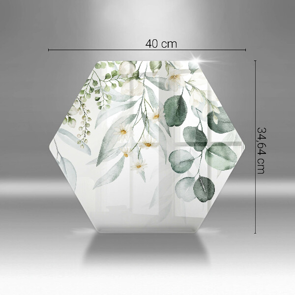 Tábua para cozinha Plantas em aquarela