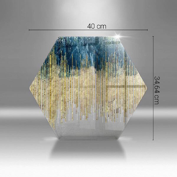 Tábua de cortar de vidro Abstração do designer