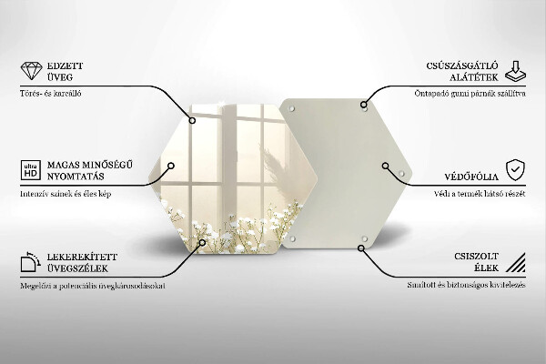 Tábua de cortar alimentos Flores boho de Gypsophila