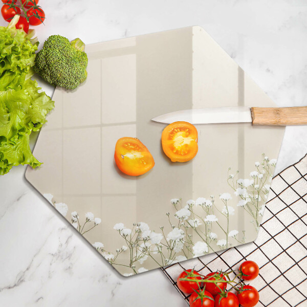 Tábua de cortar alimentos Flores boho de Gypsophila