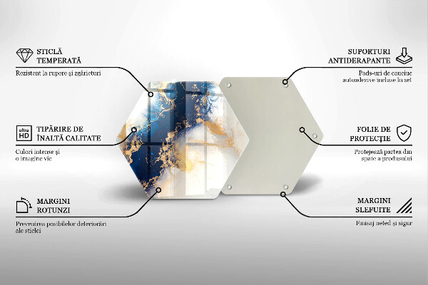 Tábua corte Abstração com azul