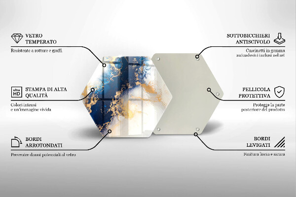 Tábua corte Abstração com azul