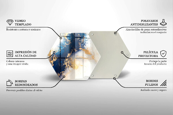 Tábua corte Abstração com azul