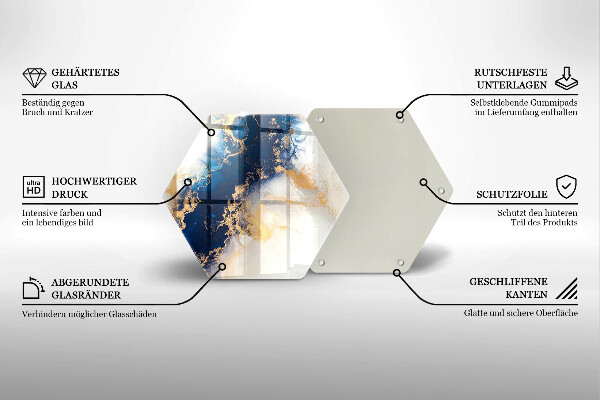 Tábua corte Abstração com azul