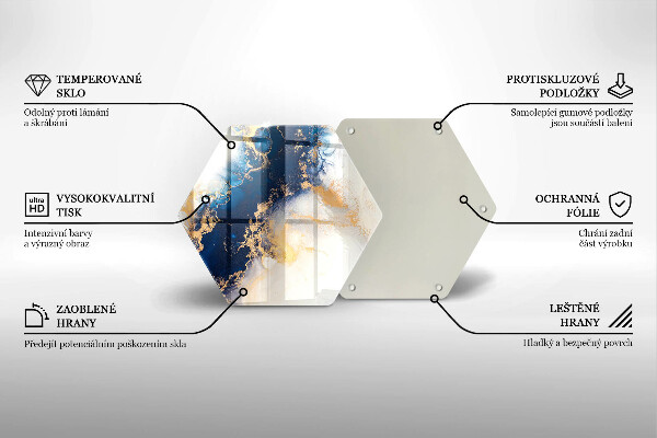 Tábua corte Abstração com azul