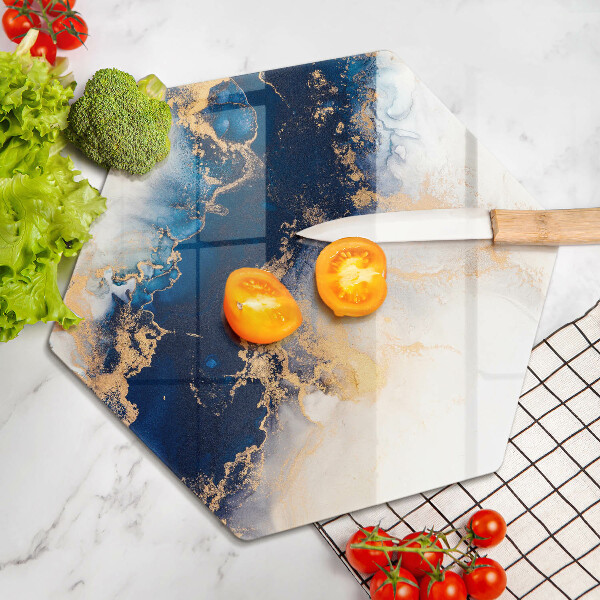 Tábua corte Abstração com azul