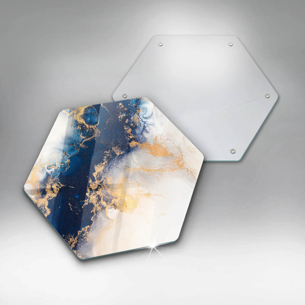 Tábua corte Abstração com azul