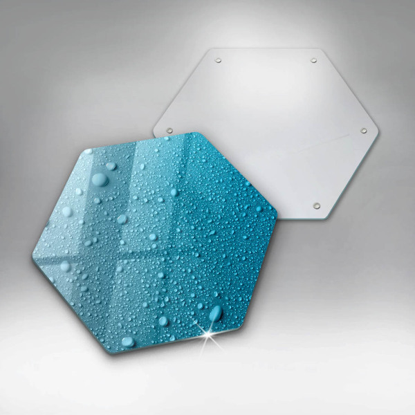 Tábua de cortar alimentos Gotas de água