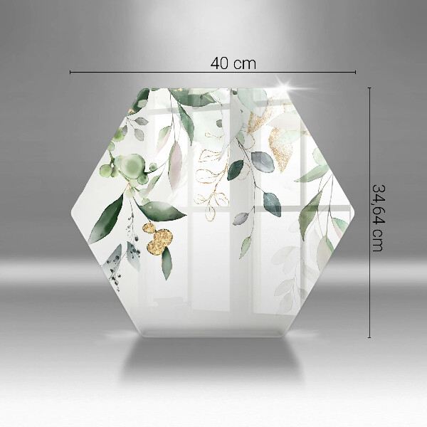 Tábua cozinha Folhas de aquarela