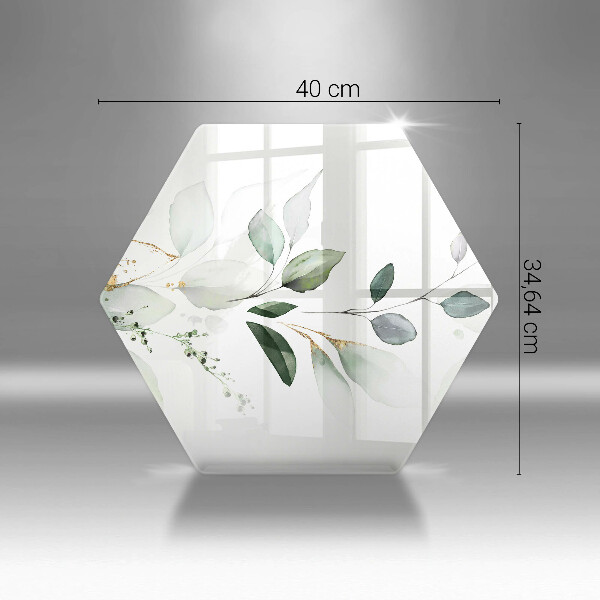 Tábua de cortar Folhas de aquarela