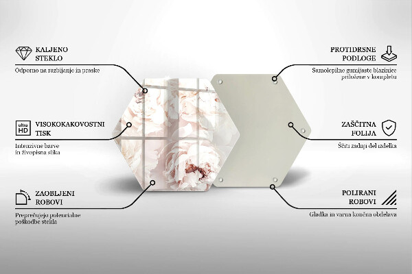Tábua cozinha Peônias pastéis