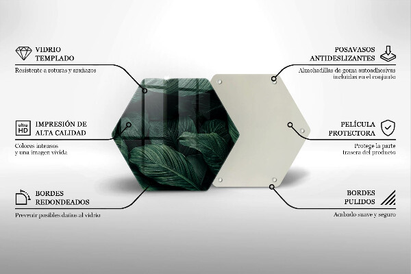 Tábua de cortar Folhas escuras