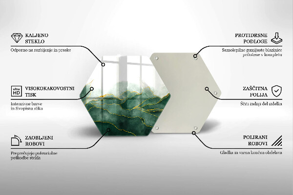 Tábua de cortar de vidro Natureza abstrata