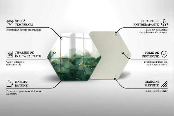 Tábua de cortar de vidro Natureza abstrata