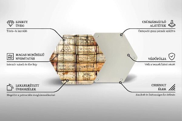 Tábua para corte Rolhas de vinho velhas