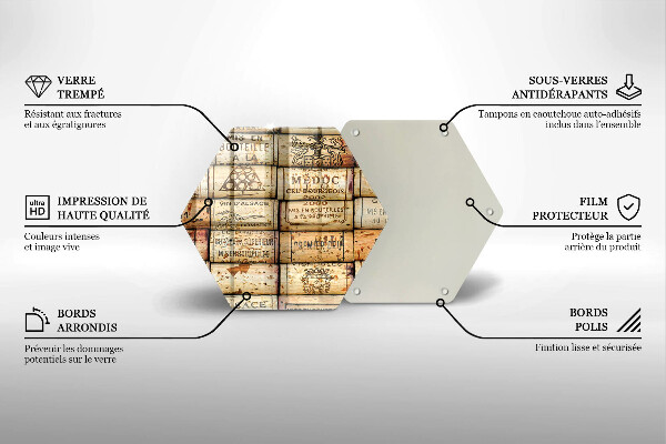 Tábua para corte Rolhas de vinho velhas