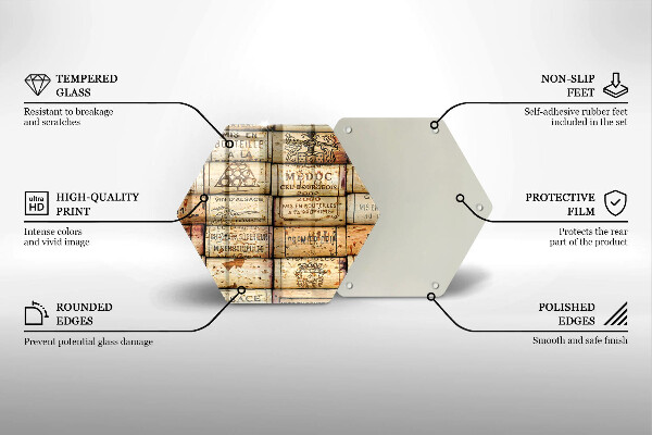 Tábua para corte Rolhas de vinho velhas