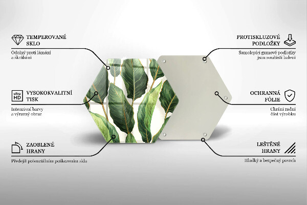 Tábua de cortar alimentos Folhas de bananeira