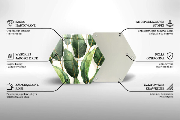 Tábua de cortar alimentos Folhas de bananeira