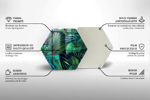 Tábua para corte Ilustração de folhas da selva