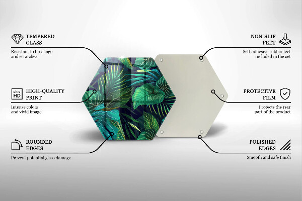 Tábua para corte Ilustração de folhas da selva