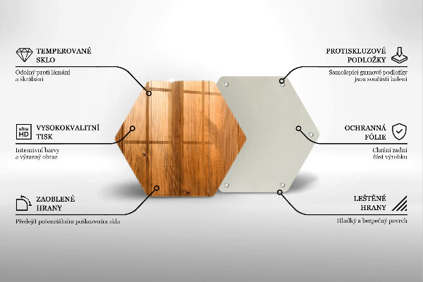 Tábua de cortar de vidro Tábuas de madeira