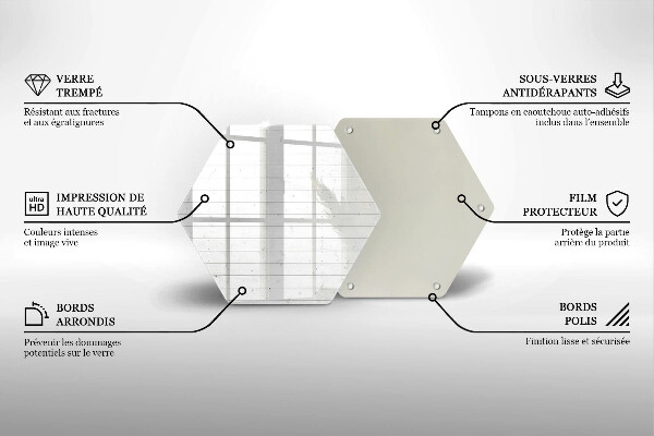 Tábua de vidro Quadros de luz modernos