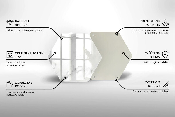 Tábua de cortar alimentos Mármore moderno