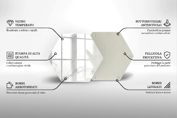 Tábua de cortar alimentos Mármore moderno