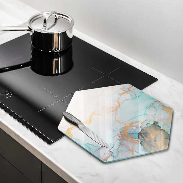 Tábua de vidro Mármore abstrato