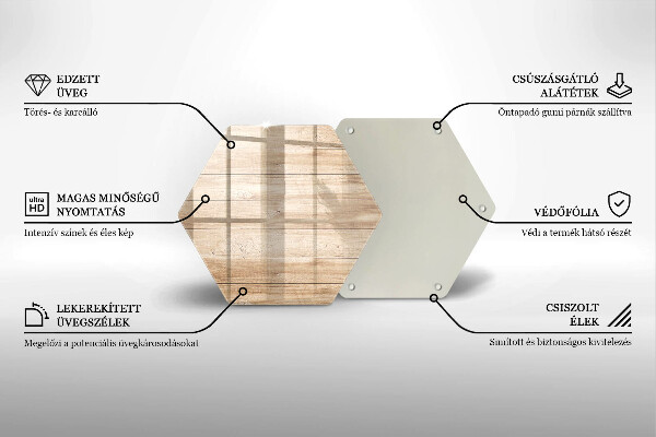 Tábua de cortar de vidro Tábuas de madeira