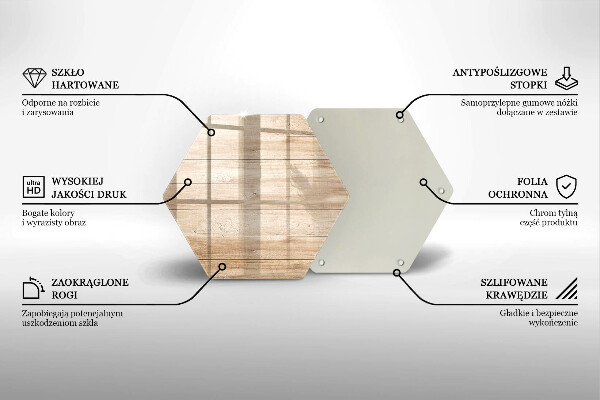 Tábua de cortar de vidro Tábuas de madeira