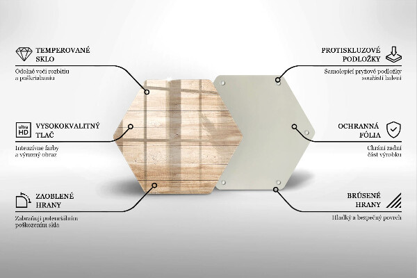 Tábua de cortar de vidro Tábuas de madeira