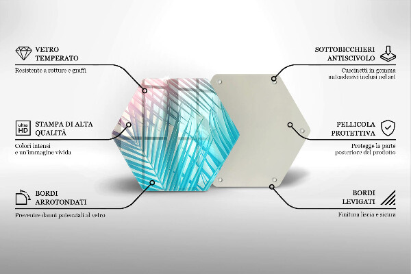 Tábua para cozinha Folhas pastéis