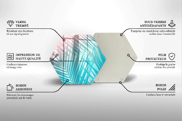 Tábua para cozinha Folhas pastéis