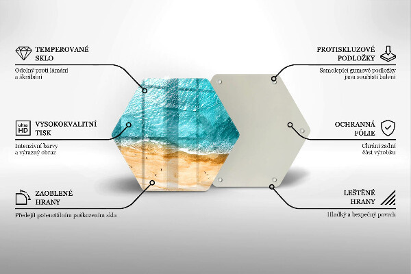 Tábua de cortar A praia e o mar