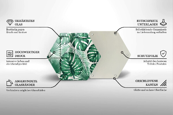 Tábua para corte Folhas de Monstera