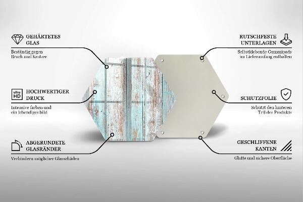 Tábua de vidro Tábuas antigas vintage