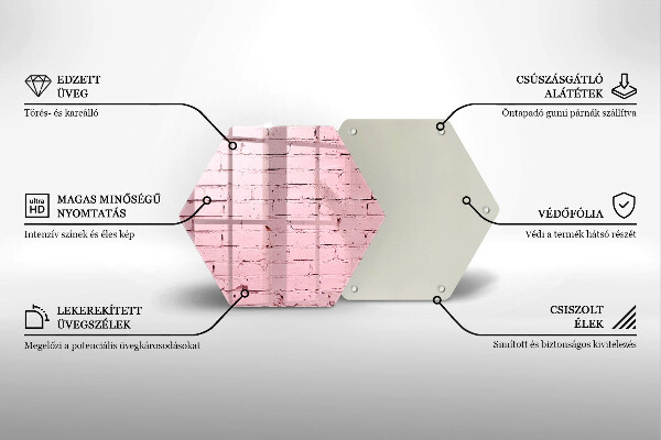 Tábua cozinha Parede de tijolos em tons pastel