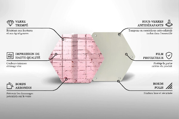 Tábua cozinha Parede de tijolos em tons pastel