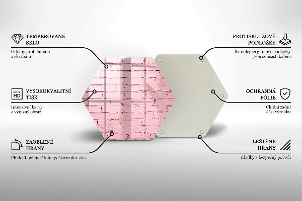 Tábua cozinha Parede de tijolos em tons pastel