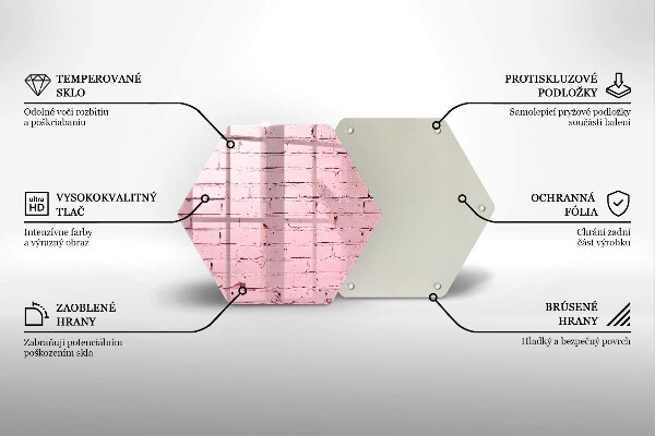 Tábua cozinha Parede de tijolos em tons pastel